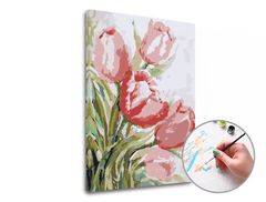 Maľovanie podľa čísel TULIPANES | nízka náročnosť