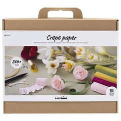 Maxi kreatívny set | Kvety z krepového papiera