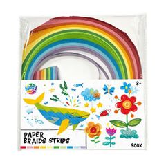 Papierové prúžky mix farieb | 300 ks