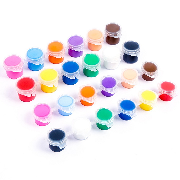 E-shop Plastové kelímky na farby 6 x 6 ks - rôzne objemy