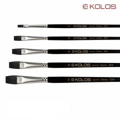 Plochý štetec z veveričky KOLOS Classic 3016 | rôzne veľkosti