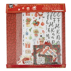 Vianočná sada na scrapbooking červená