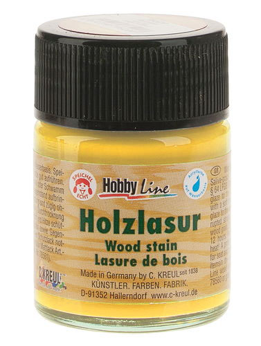 Farby na drevo Hobby Line Wood Stain 50 ml - zlatá