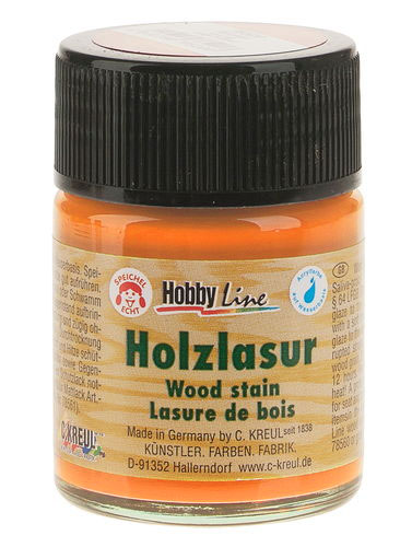 Farby na drevo Hobby Line Wood Stain 50 ml - oranžová