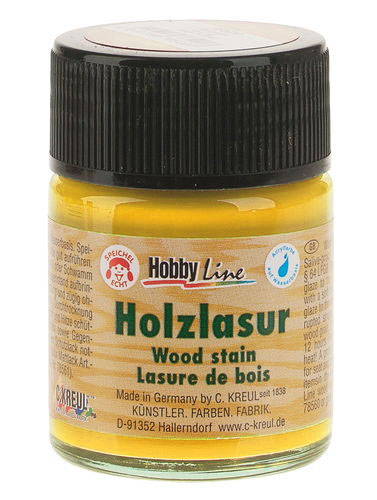 Farby na drevo Hobby Line Wood Stain 50 ml - Sun žltá